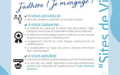 Adhésion à la Charte Qualité Sanitaire , Vacances sereines