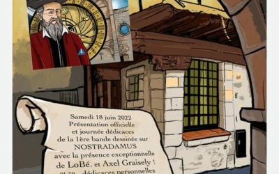 (English) Dédicace BD de Nostradamus