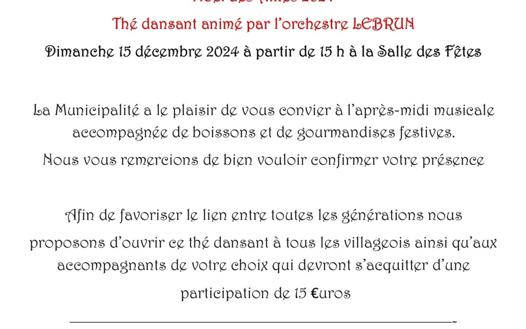 Noël des aines 2024