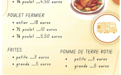 nouveauté, tous les lundis, devant la salle des fêtes, de 18h30 à 21h30