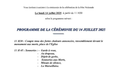 Cérémonie du 14 juillet 2025